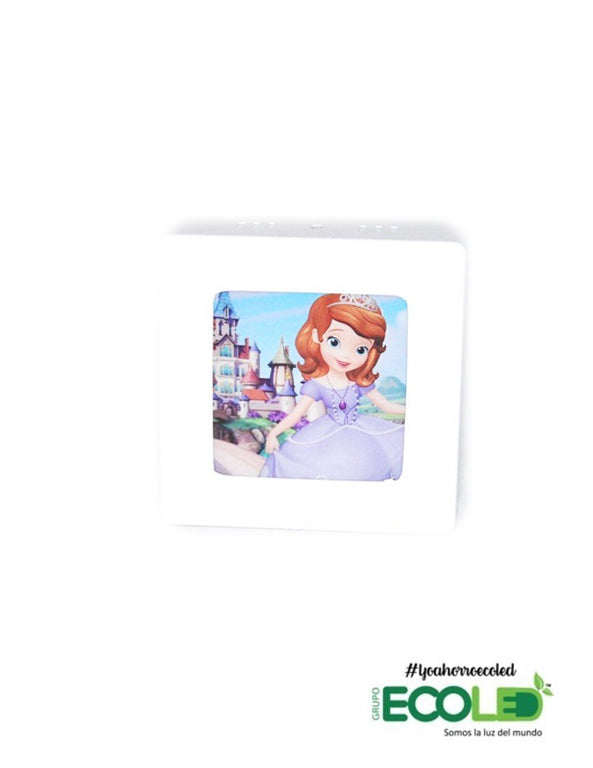 Panel Led 9w sobreponer cuadrado motivos infantiles