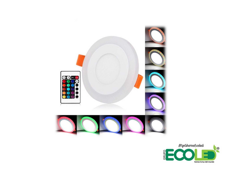 Panel led RGB Redondo incrustar