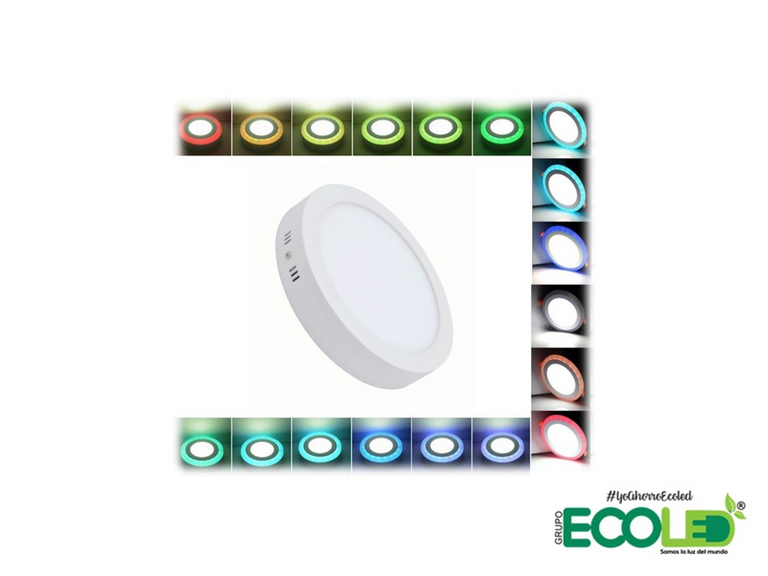 Panel led RGB Redondo sobreponer