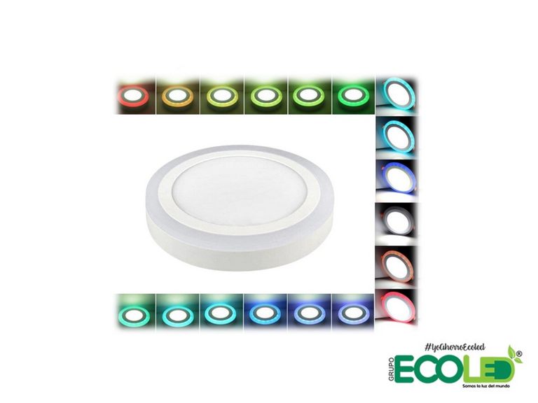Panel led RGB Redondo sobreponer