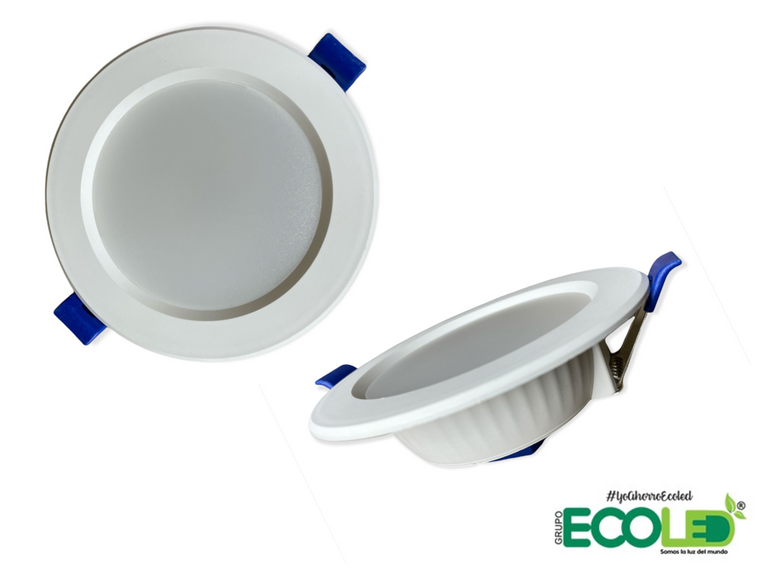 Panel redondo de incrustar 10w 3 tonos