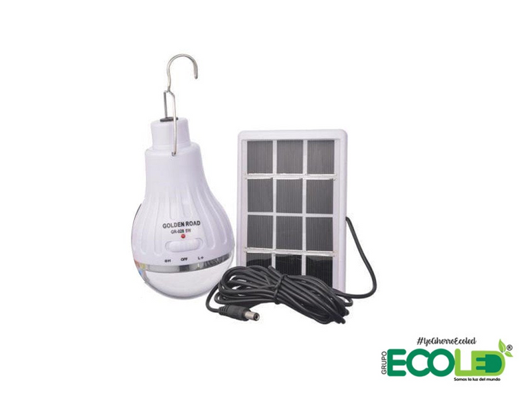 Bombillo Solar light con panel
