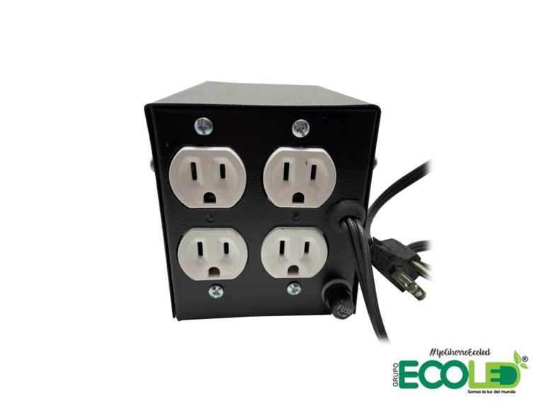  Regulador electrónico vista posterior fondo transparente