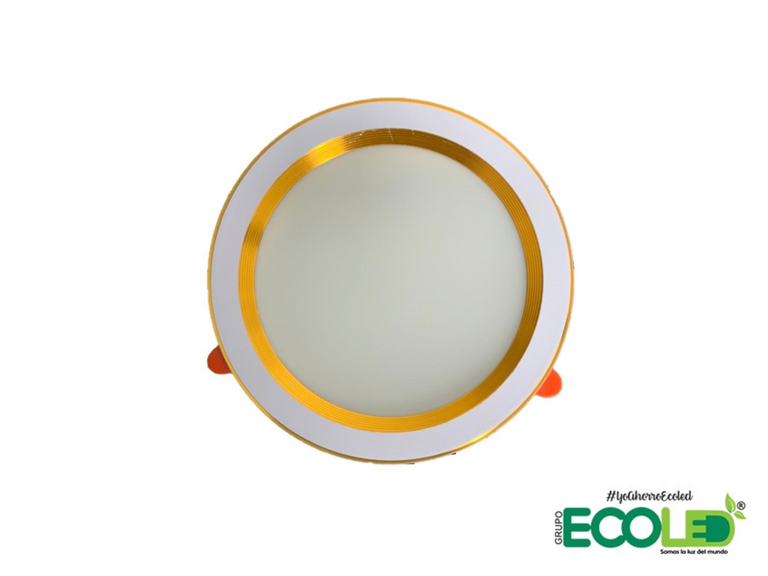 Panel led redondo borde satín