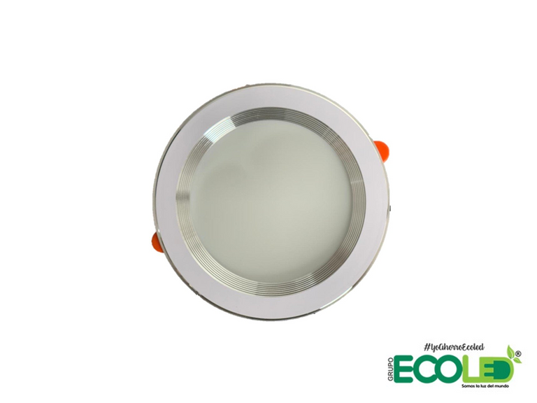 Panel led redondo borde satín