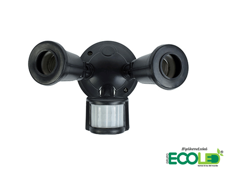 sensor de movimiento vista frontal fondo transparente