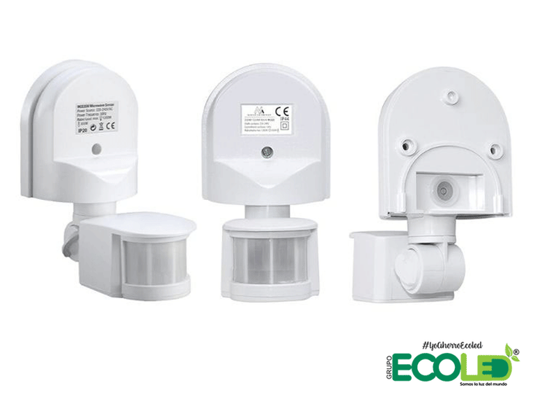 Sensor de movimiento para exteriores 180°