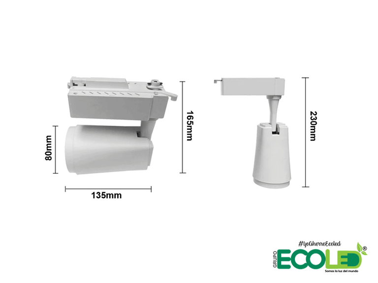 Spots Led para riel Ocean NEW De 20W- 30W