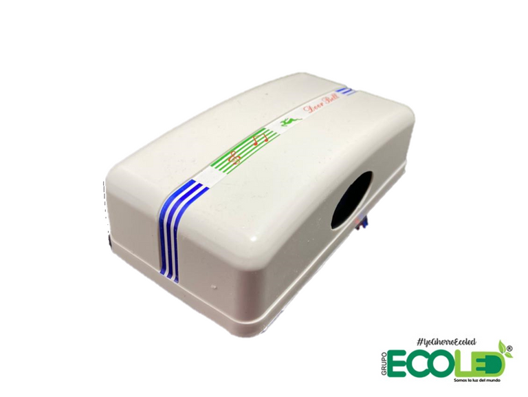 timbre ding dong vista 3/4 superior fondo transparente 