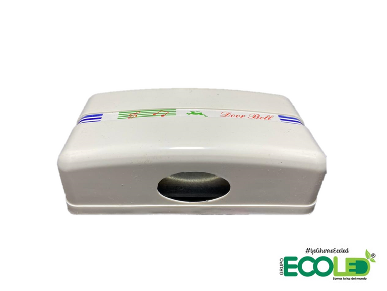 timbre ding dong vista lateral superior fondo transparente 