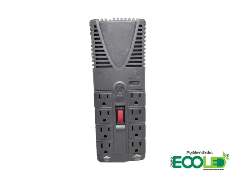 regulador de voltaje vista frontal fondo transparente