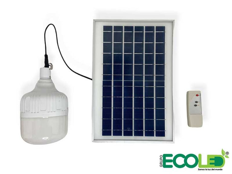 Bombillos LED Con Panel  Solar Bulb Camping 50W - 100W
