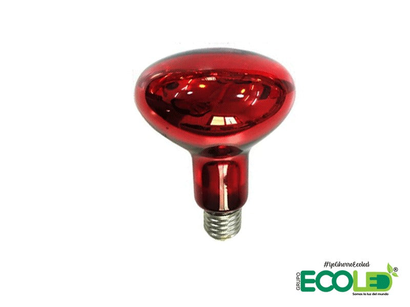 Lámpara De Calor Infrarroja 175W Para Animales - Diseño Seguro Con Malla, Luz Roja, Para Pollitos, Cachorros