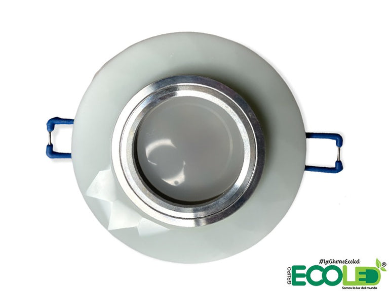 Bala led redonda blanca interior satinado Topacio