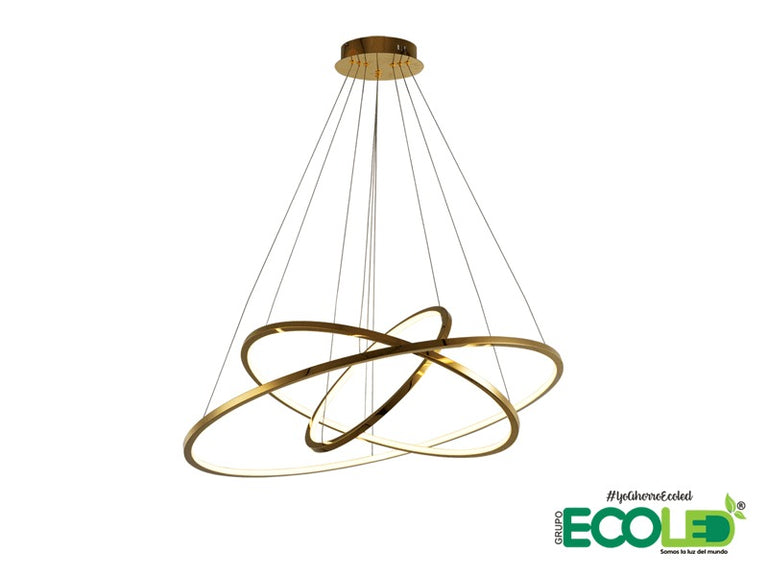 Lámpara colgante decorativa Golden Halo