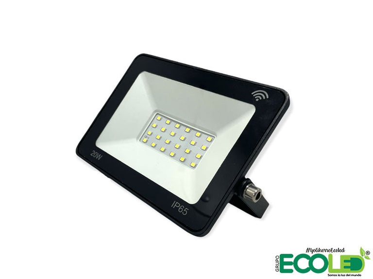 Reflector Led con Sensor integrado luz blanca 20w