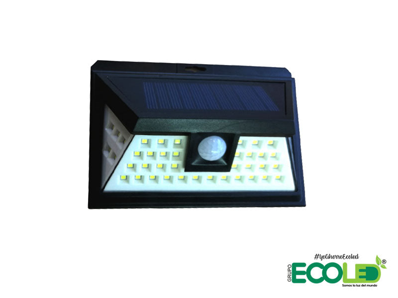 Aplique solar de 1828LED con sensor de movimiento