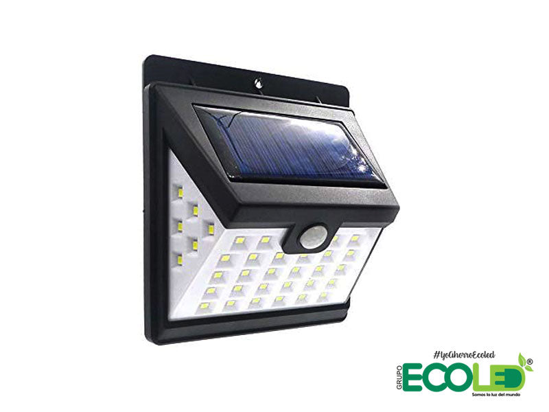 Aplique solar de 1828LED con sensor de movimiento