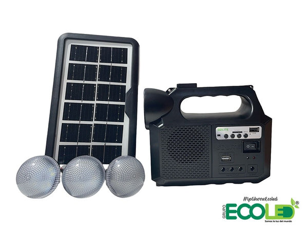 Radio Portátil Multifuncional Bluetooth Kit Solar 3