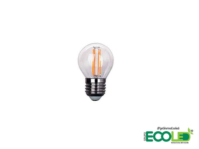 Bombillo Vintage Pin Pon Led Ambar Cálida 4w