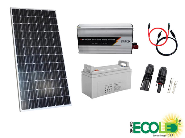 Kit fotovoltaico Aislado #5  (12V 800WHP)
