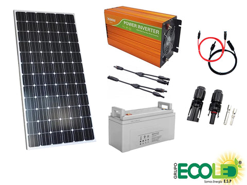 Kit fotovoltaico Aislado #7  (12V 3280WHP)