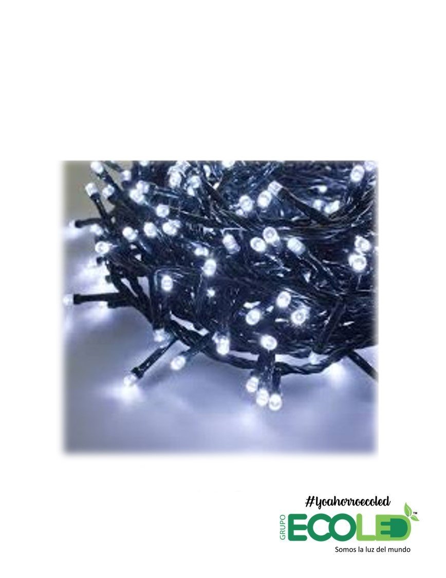 luces navideñas lineal 100 bombillos luz blanca
