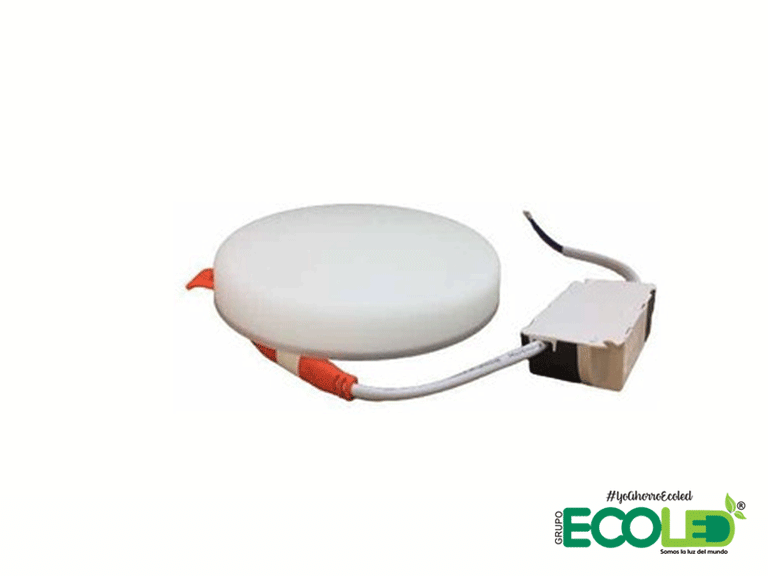 Panel LED Redondo Frameless Luz Blanca Tipo Pastel De Incrustar