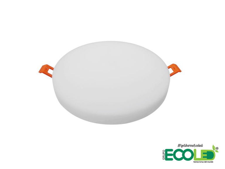 Panel LED Redondo Frameless Tipo Pastel De Incrustar
