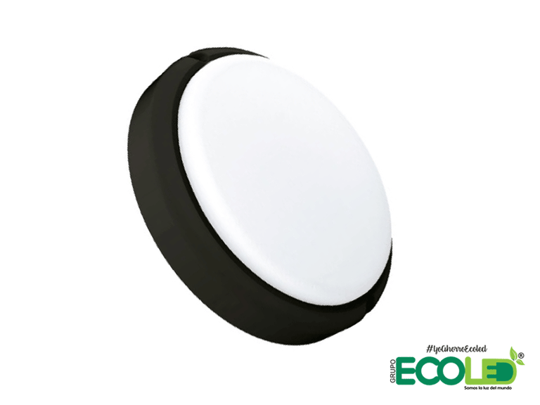 Aplique de pared tortuga borde negro 18W