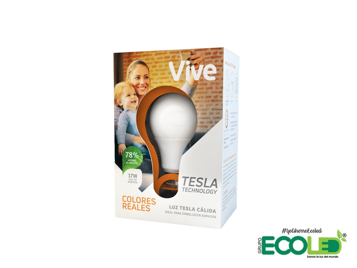 Bombillo Tesla luz cálida Celsia